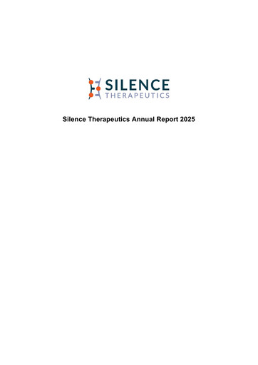 Thumbnail Silence Therapeutics Annual Report 2025