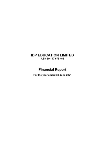 Thumbnail IDP Education Financial Report 2021