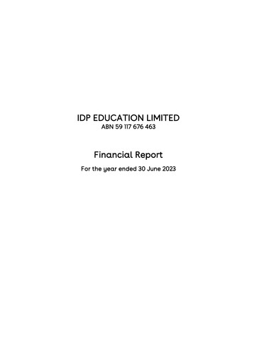 Thumbnail IDP Education Financial Statement fy2023