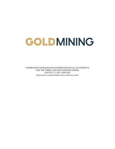 Thumbnail GoldMining Inc. Quarterly Report 2021-q3