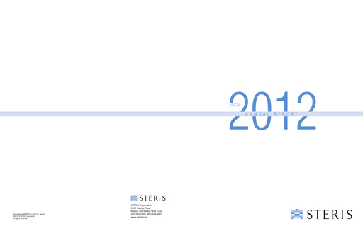 Thumbnail Steris Annual Report 2012