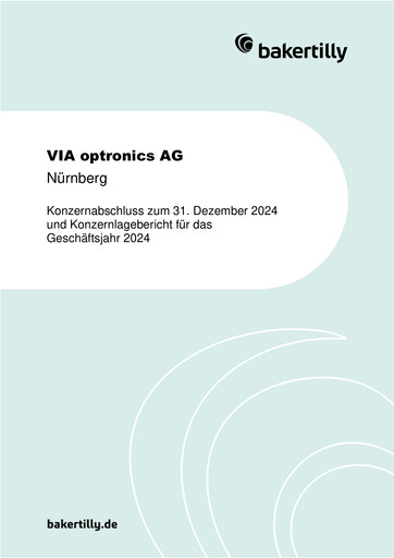 Thumbnail VIA optronics AG Financial Statement 2024