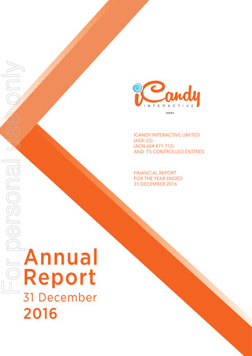 Thumbnail iCandy Interactive Financial Report 2016