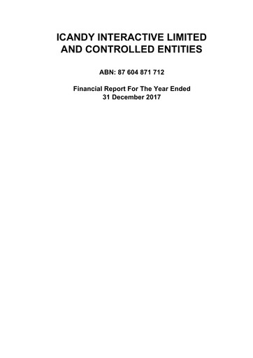 Thumbnail iCandy Interactive Financial Report 2017