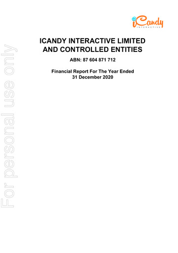 Thumbnail iCandy Interactive Financial Report 2020