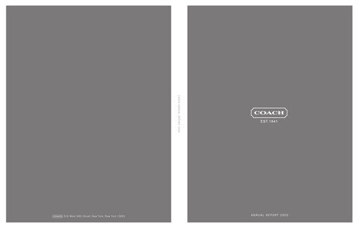 Thumbnail Tapestry Annual Report 2005