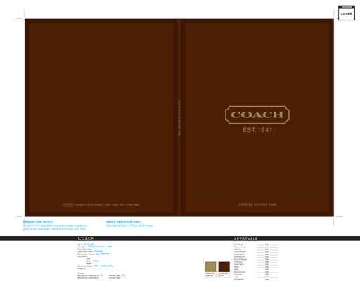 Thumbnail Tapestry Annual Report 2006