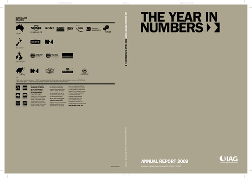 Thumbnail Insurance Australia Group
 Annual Report 2009