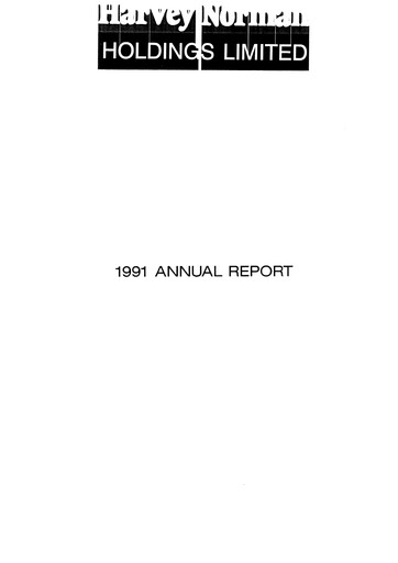 Thumbnail Harvey Norman Annual Report 1991