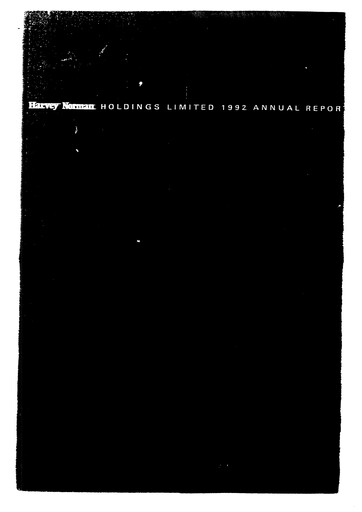 Thumbnail Harvey Norman Annual Report 1992