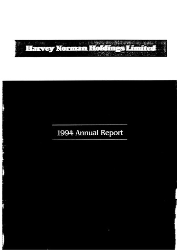 Thumbnail Harvey Norman Annual Report 1994
