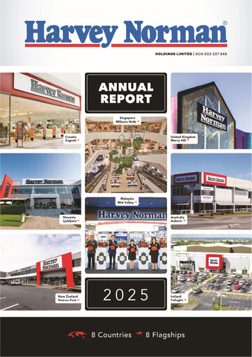 Thumbnail Harvey Norman Annual Report 2025