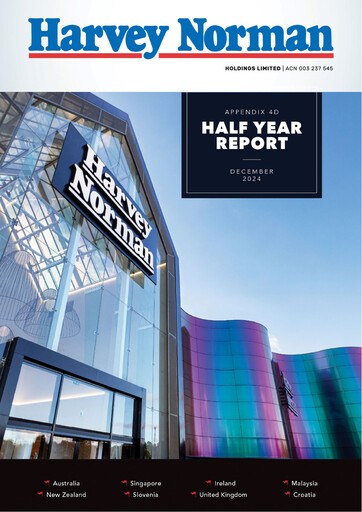 Thumbnail Harvey Norman Half-year Report 2025-h1