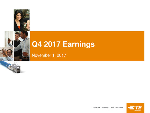 Thumbnail TE Connectivity
 Quarterly Report 2017-q4