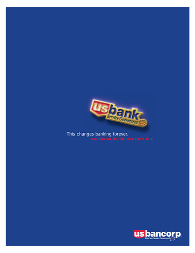 Thumbnail U.S. Bancorp Annual Report 2001
