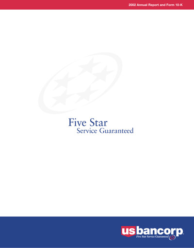 Thumbnail U.S. Bancorp Annual Report 2002