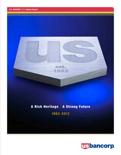 Thumbnail U.S. Bancorp Annual Report 2012