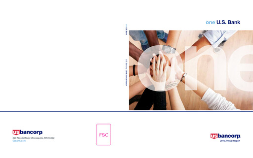 Thumbnail U.S. Bancorp Annual Report 2016
