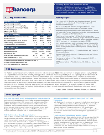 Thumbnail U.S. Bancorp Quarterly Report 2022-q3