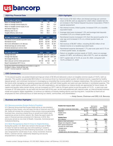 Thumbnail U.S. Bancorp Quarterly Report 2024-q2