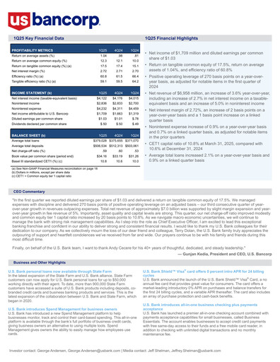 Thumbnail U.S. Bancorp Quarterly Report 2025-q1