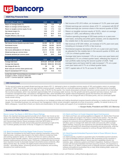 Thumbnail U.S. Bancorp Quarterly Report 2025-q2