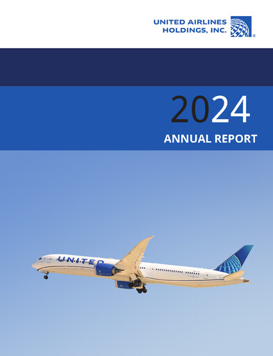Thumbnail United Airlines Holdings
 Annual Report 2024