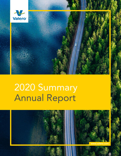 Thumbnail Valero Energy Annual Report 2020