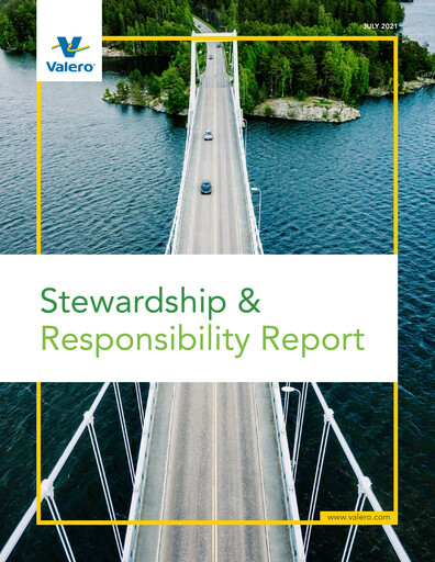 Thumbnail Valero Energy ESG Report 2020