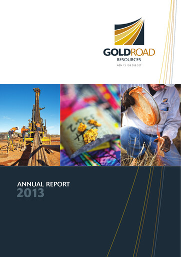 Thumbnail Gold Road Resources Annual Report 2013