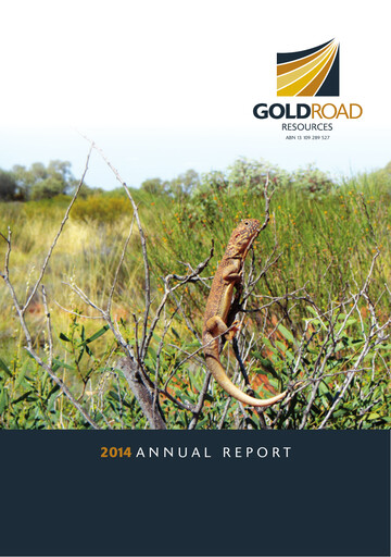 Thumbnail Gold Road Resources Annual Report 2014