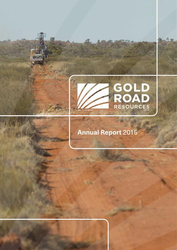 Thumbnail Gold Road Resources Annual Report 2015