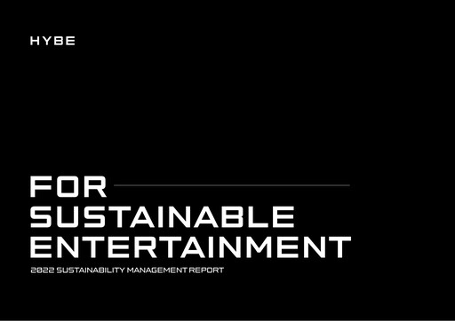 Miniature HYBE Rapport annuel 2022