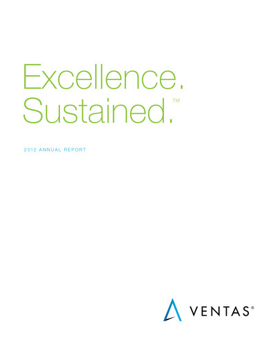 Thumbnail Ventas Annual Report 2012