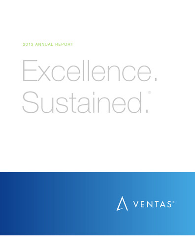 Thumbnail Ventas Annual Report 2013
