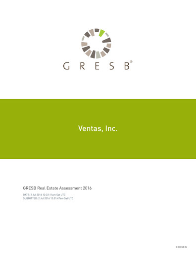 Thumbnail Ventas ESG Report 2016