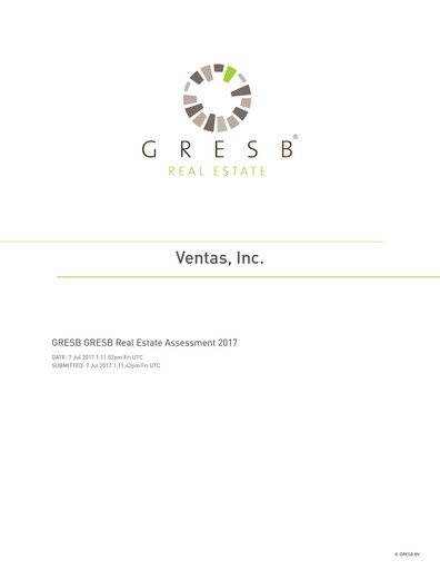 Thumbnail Ventas ESG Report 2017