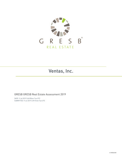 Thumbnail Ventas ESG Report 2019