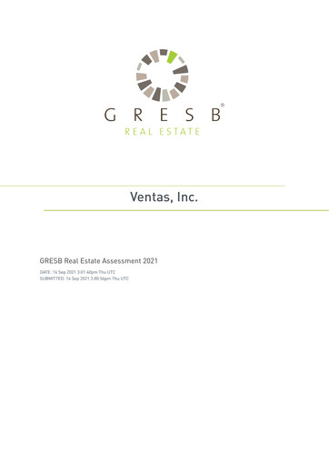 Thumbnail Ventas ESG Report 2021