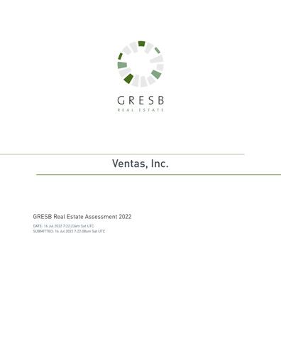 Thumbnail Ventas ESG Report 2022