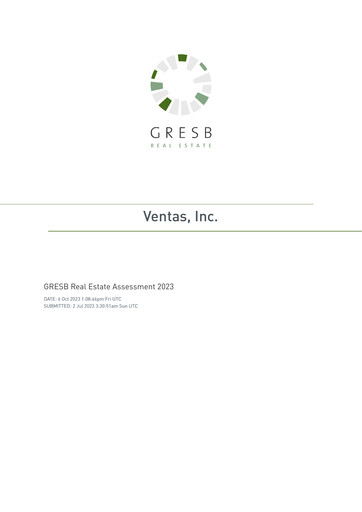 Thumbnail Ventas ESG Report 2023