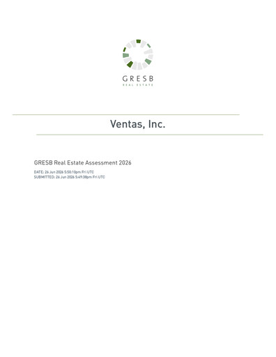Thumbnail Ventas ESG Report 2026