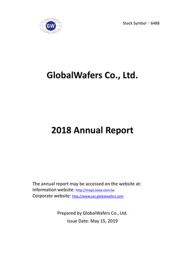 Thumbnail GlobalWafers Annual Report 2018