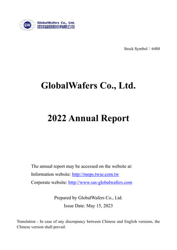 Thumbnail GlobalWafers Annual Report 2022