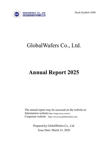 Thumbnail GlobalWafers Annual Report 2025