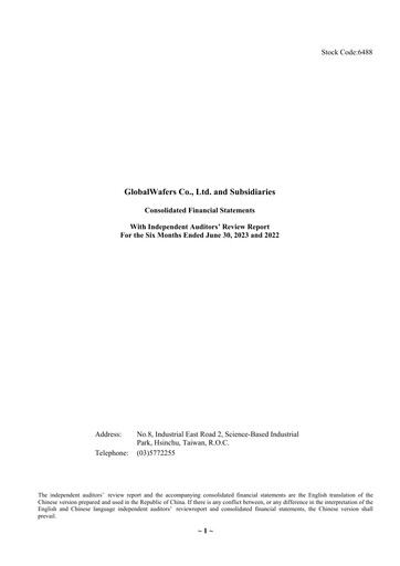 Thumbnail GlobalWafers Half-year Report 2023-h1