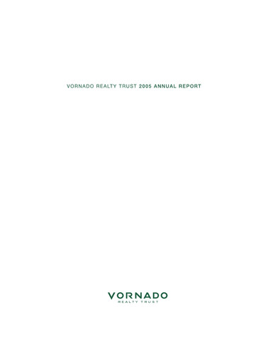 Thumbnail Vornado Realty Trust
 Annual Report 2005
