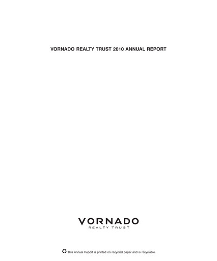 Thumbnail Vornado Realty Trust
 Annual Report 2010