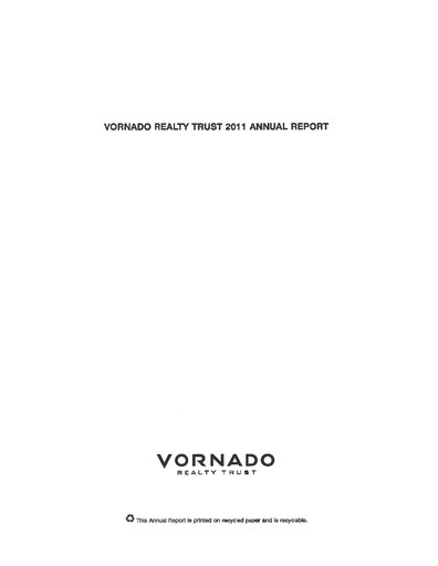 Thumbnail Vornado Realty Trust
 Annual Report 2011