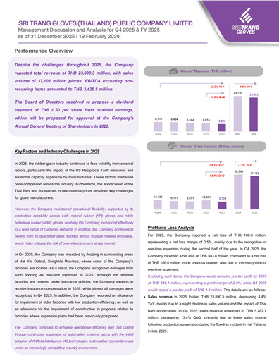 Thumbnail Sri Trang Gloves Quarterly Report 2025-q4